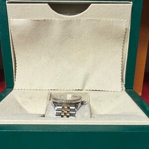 Rolex Women's Watch with Silver and Gold Tones